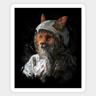 Fox Astronaut Sticker